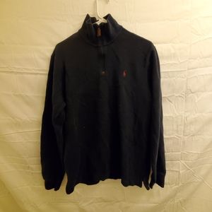 Polo Ralph Lauren Navy Quarter-Zip Sweater